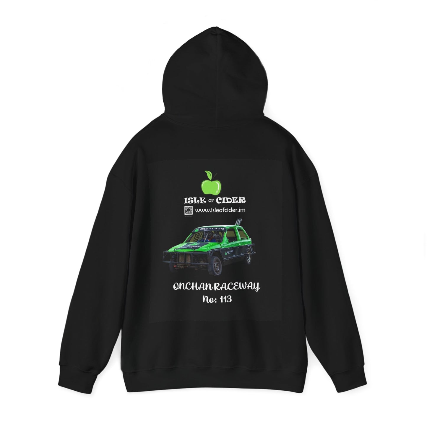 Onchan Raceway No. 113 Hoodie (Logo on front / Raceway graphic on back)