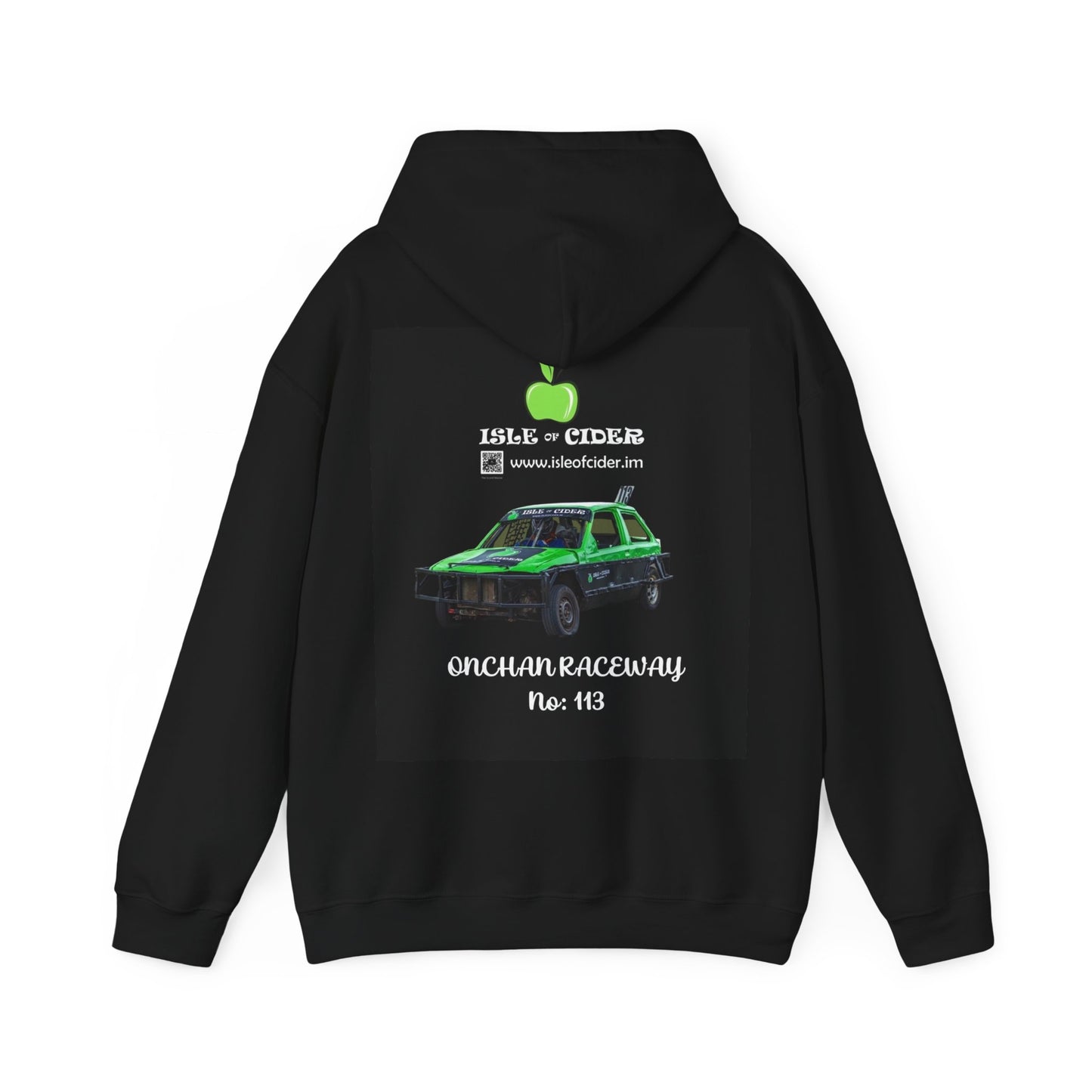 Onchan Raceway No. 113 Hoodie (Logo on front / Raceway graphic on back)