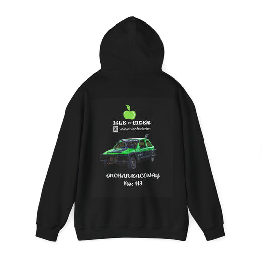 Onchan Raceway No. 113  Hoodie (Logo on front / Raceway graphic on back)