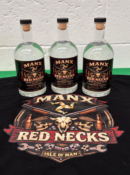 Manx Red Neck Vodka / T-shirt combo