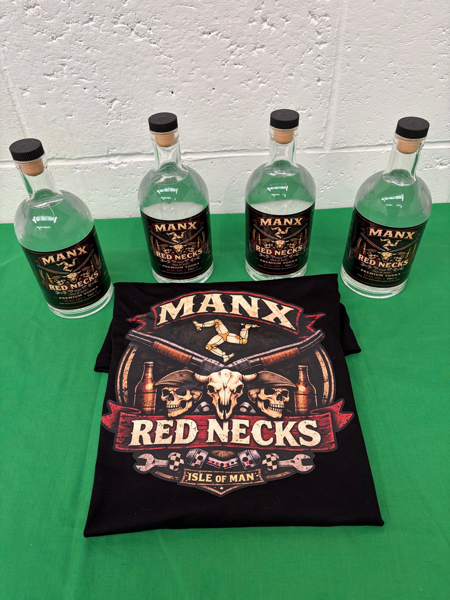 Manx Red Neck Vodka / T-shirt combo