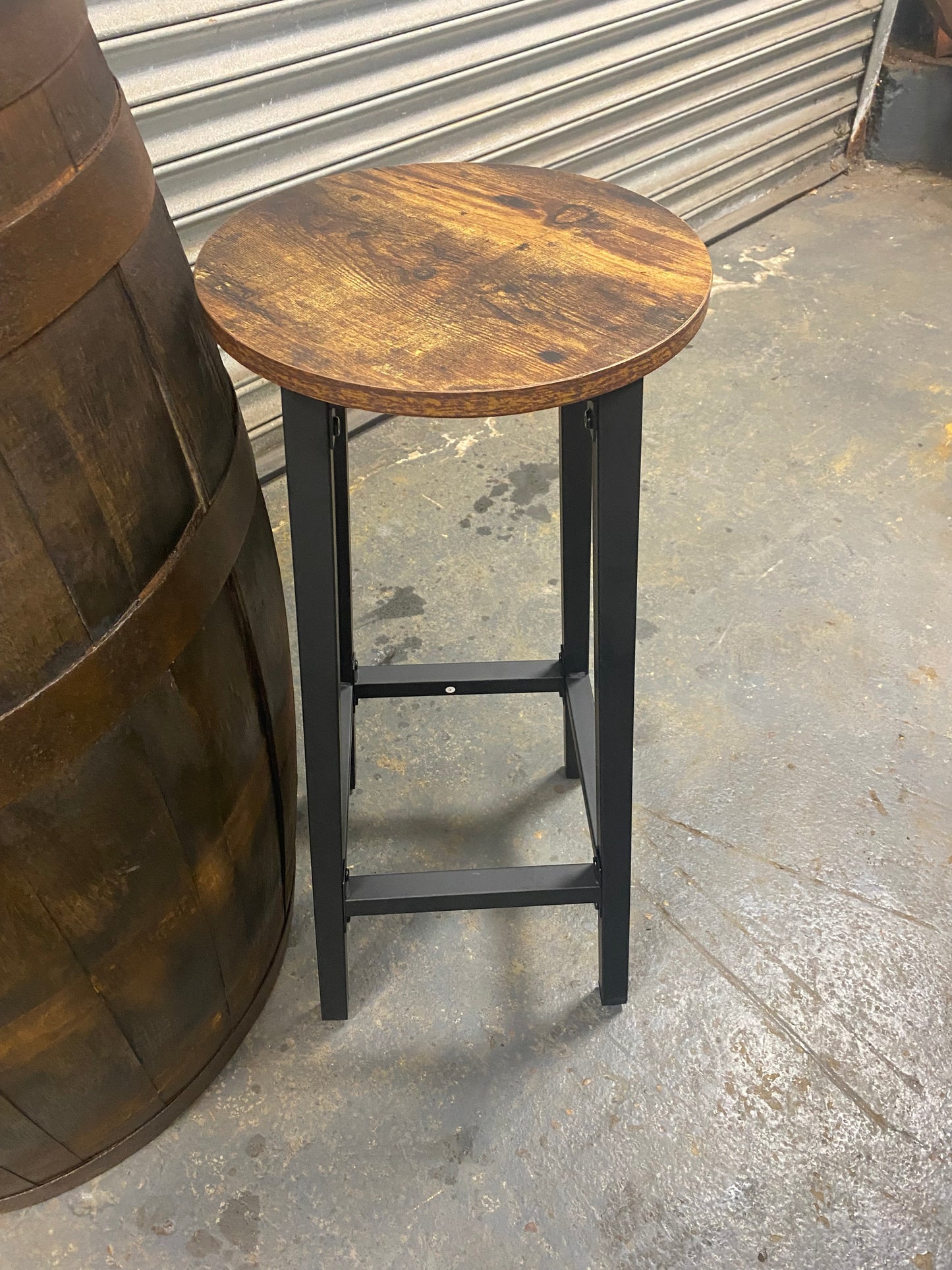 Vintage Bourbon Barrel Table Set