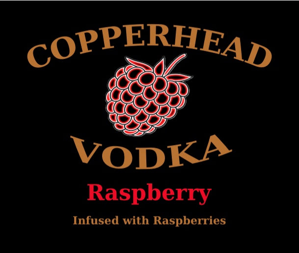 Copperhead Vodka Raspberry - 37.5% ABV Vodka made with Raspberries blended with Green Mann Spring Water.