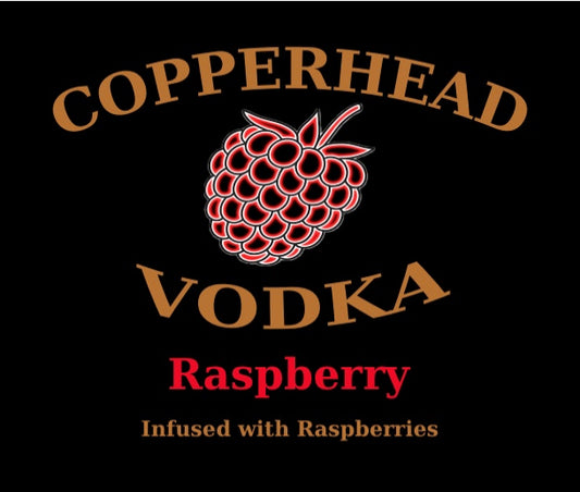 Copperhead Vodka Raspberry - 37.5% ABV Vodka made with Raspberries blended with Green Mann Spring Water.