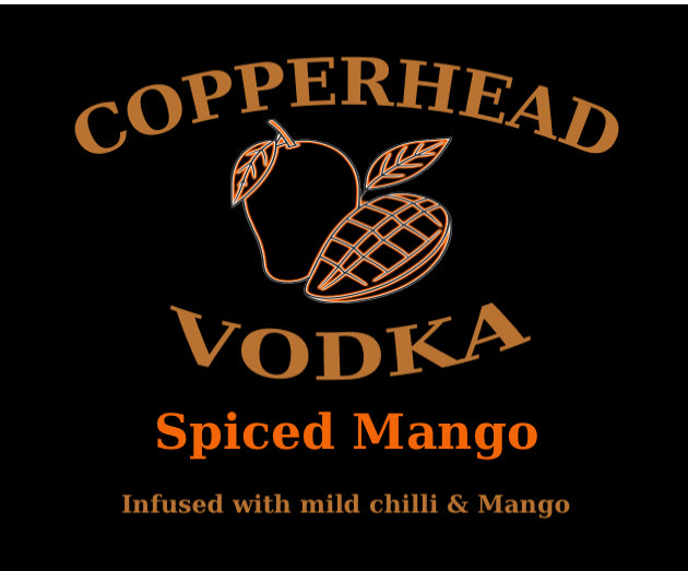 Copperhead Vodka Spiced Mango - 37.5% ABV Vodka made with Mango & Mild Chilli blended with Green Mann Spring Water.